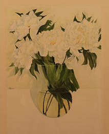 Michael Strueber – White Peonies   $1,800
