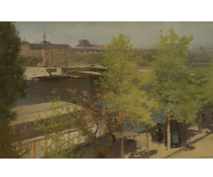 James Wells Champney - View of the Seine