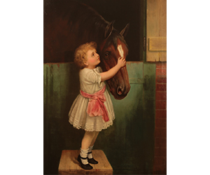 Robert Atkinson Fox – Young Girl with Horse 