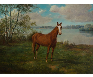 Charles Grant Beauregard – Horse in Landscape 