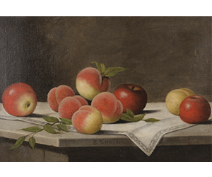 Barton Stone Hays - Apples and Peaches on Tabletop