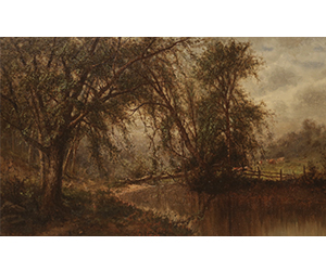 Max Weyl - Cows in Pasture by a Stream