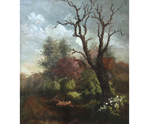 A.A. Brewster - Cottage off the Lane