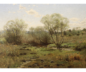 William Bliss Baker - Stream Through a Bog 