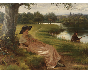 George Goodwin Kilburne – Adoring from the Shade

