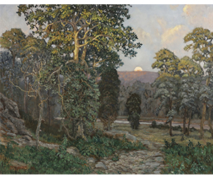 James C. Groves – August Dawn, The Moon Setting
