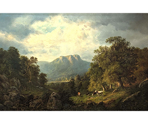 George Gunther Hartwick - Cattle in a Sunlit Clearing 