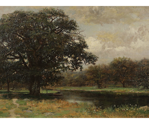 Robert Ward Van Boskerck - Fishing Dock Under the Shade of an Old Tree