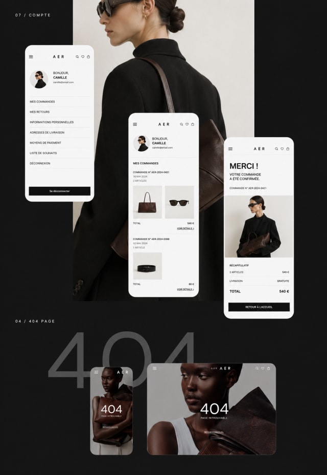 Page produit