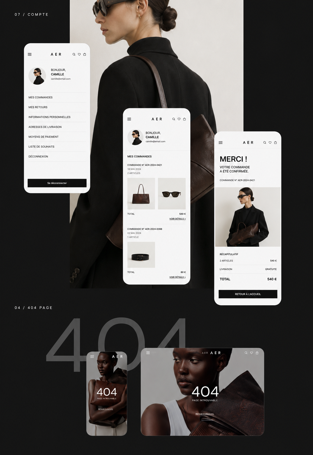 Page produit