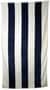 Navy/White Striped Beach Towel