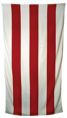 Red/White Striped Beach Towel