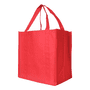 Red Custom Printed Non-Woven Shopping Bag