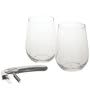 Clique Wine Glass Set with Corkscrew