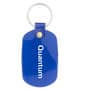 Translucent Blue Flexible PVC Oval Keychain