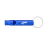 Blue Aluminium Metal Whistle Keychain