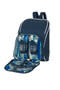 Dark Blue Sorrento 4 Setting Picnic Backpack