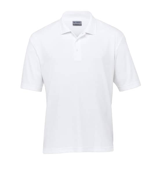 White Dri Gear Ottoman Lite Polo - Mens