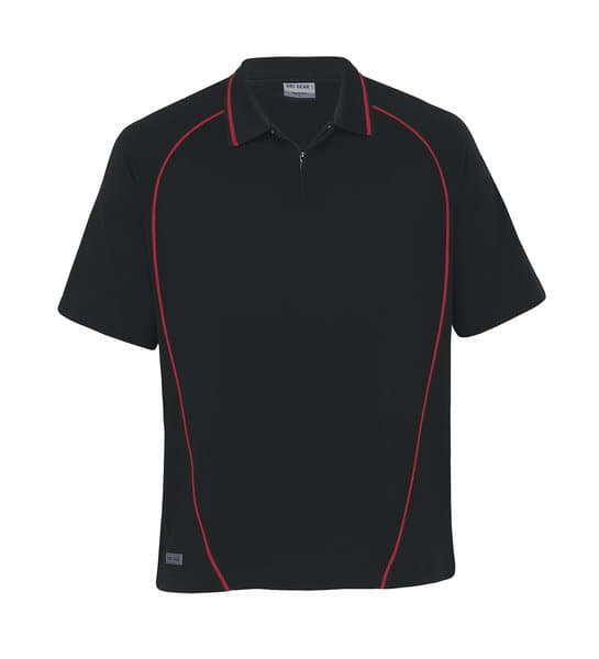 Black/Red Dri Gear Piped Ottoman Instinct Polo