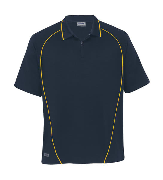 Navy/Gold Dri Gear Piped Ottoman Instinct Polo