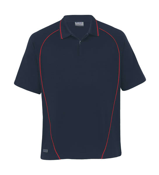 Navy/Red Dri Gear Piped Ottoman Instinct Polo