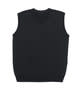 Black Merino Fully Fashioned Vest - Mens