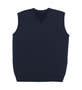 Navy Merino Fully Fashioned Vest - Mens