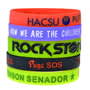 Custom Debossed Colour Filled Wristbands