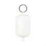 White Floating Key Ring