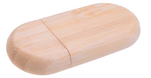 Oblong Wood Flash Drive