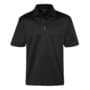 Black Mercerised Egyptian Cotton Polo