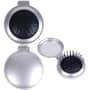 Silver Compact Pop Up Brush / Mirror Set