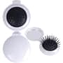 White Compact Pop Up Brush / Mirror Set