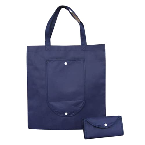 Navy Blue Non Woven Foldable Shopping Bag