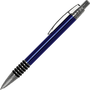 Blue Focus Slimline Metal Pen with Rubber Grips