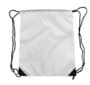 White Nylon Drawstring Backsack