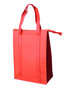 Red (185c) Non Woven Cooler Bag With Top Zip Closure