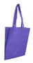 Purple Non Woven Tote With V Gusset