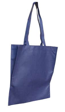 Navy Blue Non Woven Tote With V Gusset