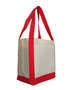 Cream/Red Non Woven Large Shopper