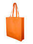 Orange Non Woven Bag Extra Large With Gusset