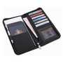 Black San Remo Leather Travel Wallet