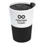 White/Black Lucca Reusable Coffee Mug