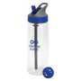 Clear/Blue Baller Water Bottle