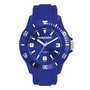 Blue Unisex Watch with Silicone Strap