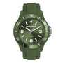 Green Unisex Watch with Silicone Strap