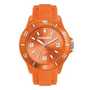 Orange Unisex Watch with Silicone Strap