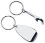 Silver Silver Keyring with Bottle Opener 