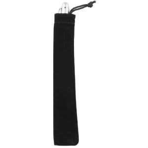 Black Slim Velvet Pouch