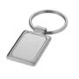 Silver Rectangle Keyring